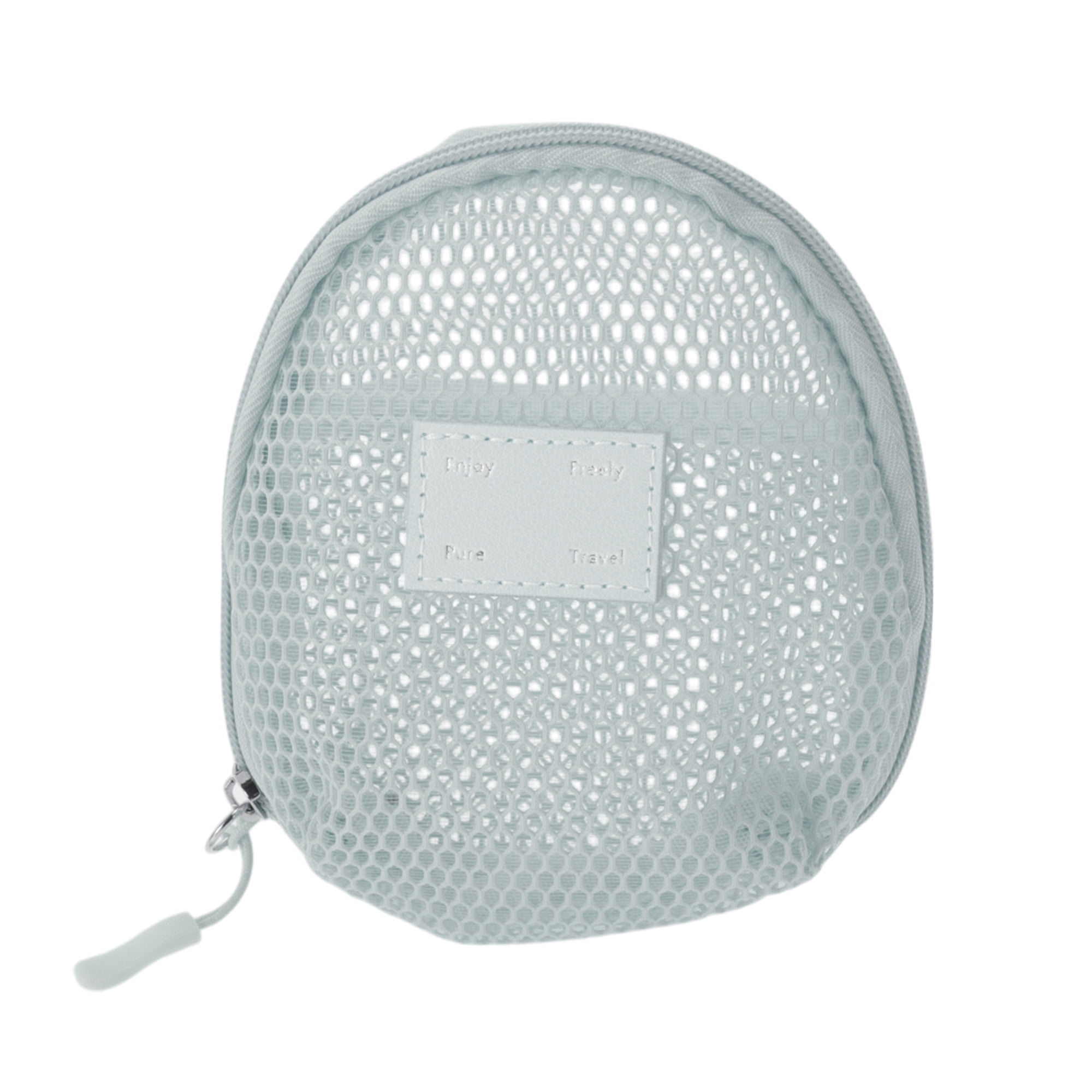 Unique Bargains 1 Pc Mesh Hand-held Sundries Makeup Bag Gray 4.92in