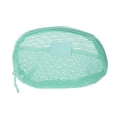 thumbnail image 1 of Unique Bargains 1 Pc Mesh Hand-held Sundries Makeup Bag Polyester Green 8.27in, 1 of 6