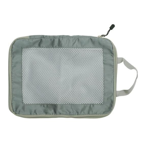 Unique Bargains 1 Pc Mesh Packing Cube for Luggage 11.81"x4.72"x14.96" Gray