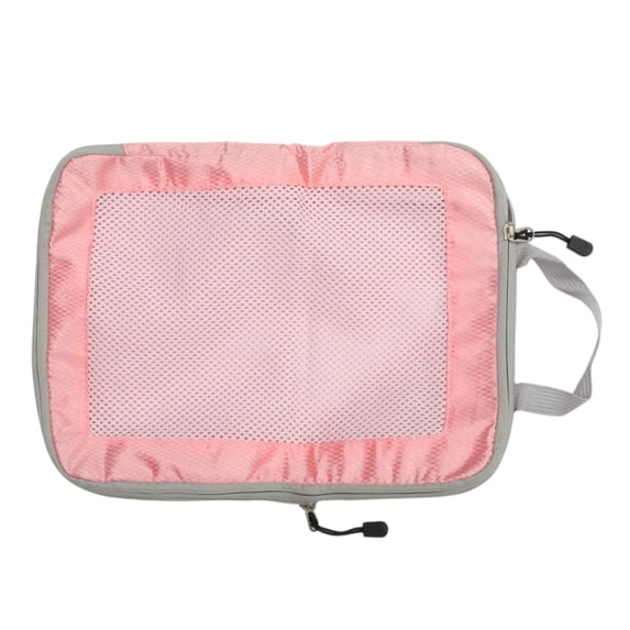 Unique Bargains 1 Pc Mesh Packing Cube for Luggage 11.81"x4.72"x14.96" Pink