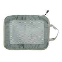 Unique Bargains 1 Pc Mesh Packing Cube for Luggage 7.87"x4.72"x11.02" Gray