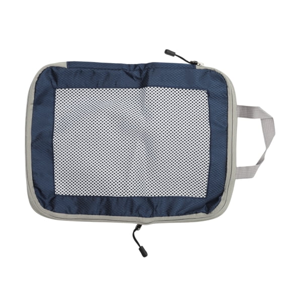 Unique Bargains 1 Pc Mesh Packing Cube for Luggage 9.84"x4.72"x12.99" Navy Blue
