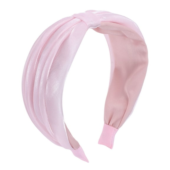 Unique Bargains 1 Pc Mesh Wide Headbands for Women Pink