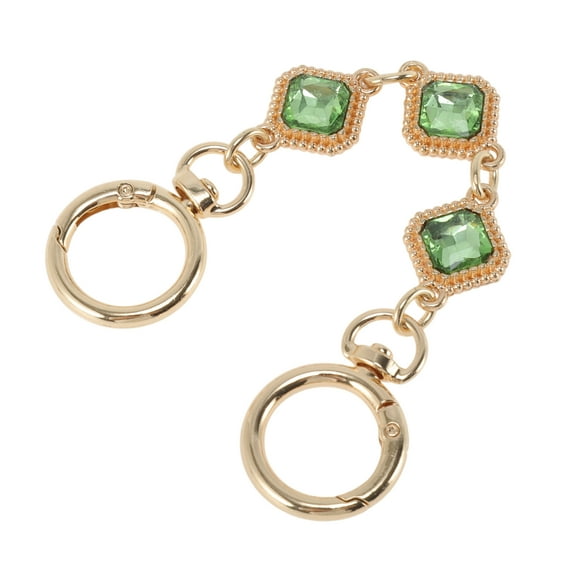 Unique Bargains 1 Pc Metal Buckle Design Handbag Strap Gold Tone Green Metal