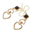 thumbnail image 1 of Unique Bargains 1 Pc Metal Buckle Handbag Strap Gold Tone Black Metal, 1 of 4