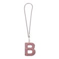 thumbnail image 1 of Unique Bargains 1 Pc Metal Faux Crystal Rhinestones Car Rear View Mirror Pendant Accessories Car Hanging Ornament Pink Letter B, 1 of 6