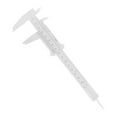 thumbnail image 1 of Unique Bargains 1 Pc Mini Eyebrow Measuring Ruler Double Scale Aliper Measuring Tool 8.27"x2.91" White, 1 of 6