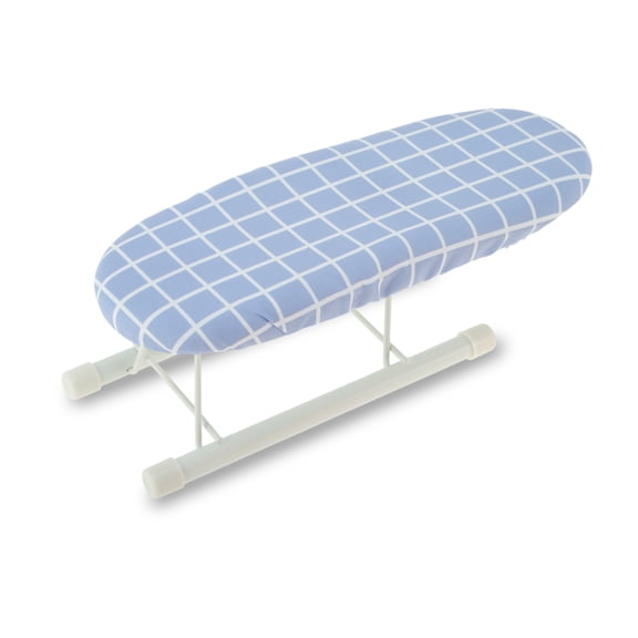 Unique Bargains 1 Pc Mini Ironing Board Foldable Cuff Ironing Board Gray Blue