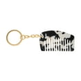 thumbnail image 1 of Unique Bargains 1 Pc Mini Keychain Hair Comb Black White Acetate Sheet, 1 of 5