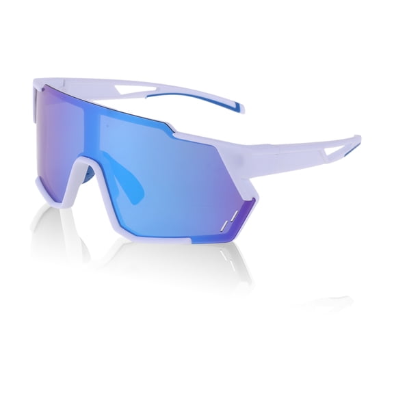 Unique Bargains 1 Pc Motorcycle Riding Goggles Blue White Tri-Acetyl Cellulos PC