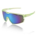 thumbnail image 1 of Unique Bargains 1 Pc Motorcycle Riding Goggles  PC Cycling Sunglasses Blue Lens Green Frame, 1 of 6