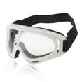 thumbnail image 1 of Unique Bargains 1 Pc Motorcycle Riding Goggles PC PU Cycling Sunglasses Clear Lens White Frame, 1 of 6