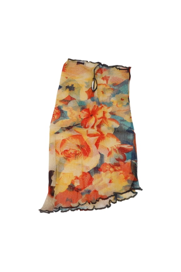 1 Pc Multi-function Face Mask Thin Face Mask for Cycling Blue Yellow