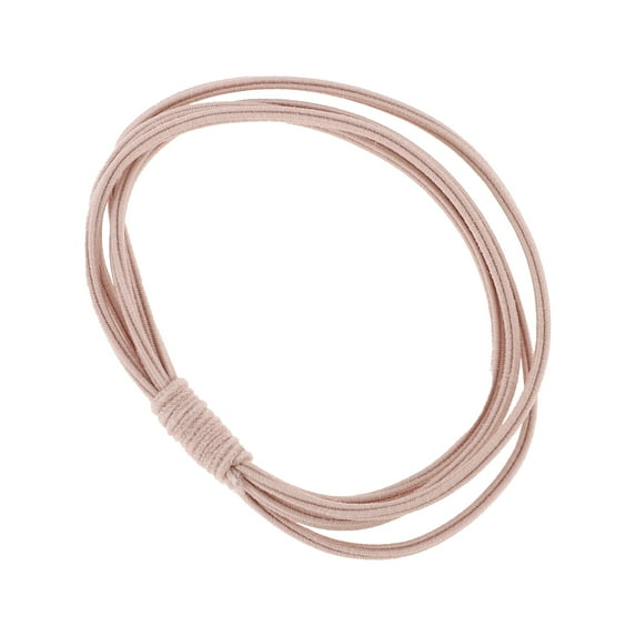 Unique Bargains 1 Pc Multi-loop Knotting Hair Rope Hair Scrunchies for Women for Girls Pink