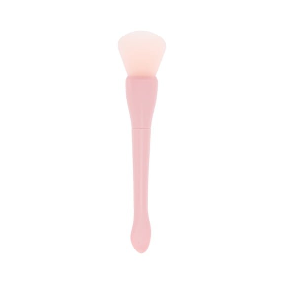 Unique Bargains 1 Pc Multifunctional Double Head Facial Mask Brush 5.51" Length Pink