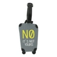 thumbnail image 1 of Unique Bargains 1 Pc NO Pattern Luggage Tag for Travelling Gray, 1 of 5