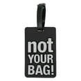 thumbnail image 1 of Unique Bargains 1 Pc NOT Pattern Luggage Tag for Travelling Black, 1 of 5