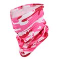 thumbnail image 1 of Unique Bargains 1 Pc Neck Gaiter Ice Silk Camouflage Scarf Mask Bandana Rose Red, 1 of 5