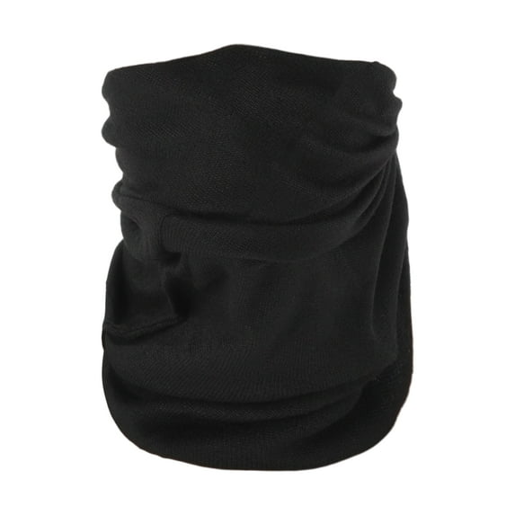 Unique Bargains 1 Pc Neck Gaiter Soft Classic Face Cover Black