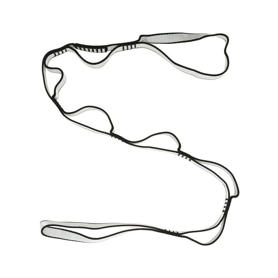 Unique Bargains 1 Pc Non-Elastic Yoga Band for Exercise Fitness 43.31"x0.59" Silver Tone