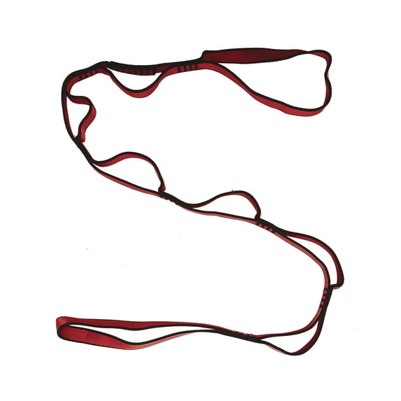 Unique Bargains 1 Pc Non-Elastic Yoga Band for Yoga and Home Fitness 43.31"x0.59" Red