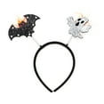 thumbnail image 1 of Unique Bargains 1 Pc Novelty Bat Pattern Headband for Halloween 4.72" Diameter Black Orange, 1 of 6