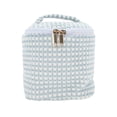 thumbnail image 1 of Unique Bargains 1 Pc Organizational Cylinder Dots Makeup Bag for Travel Blue Plush, 1 of 5