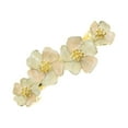 thumbnail image 1 of Unique Bargains 1 Pc Paint Lily Flowers French Barrette Hair Clips Hairdo Clip for Home Pink, 1 of 5