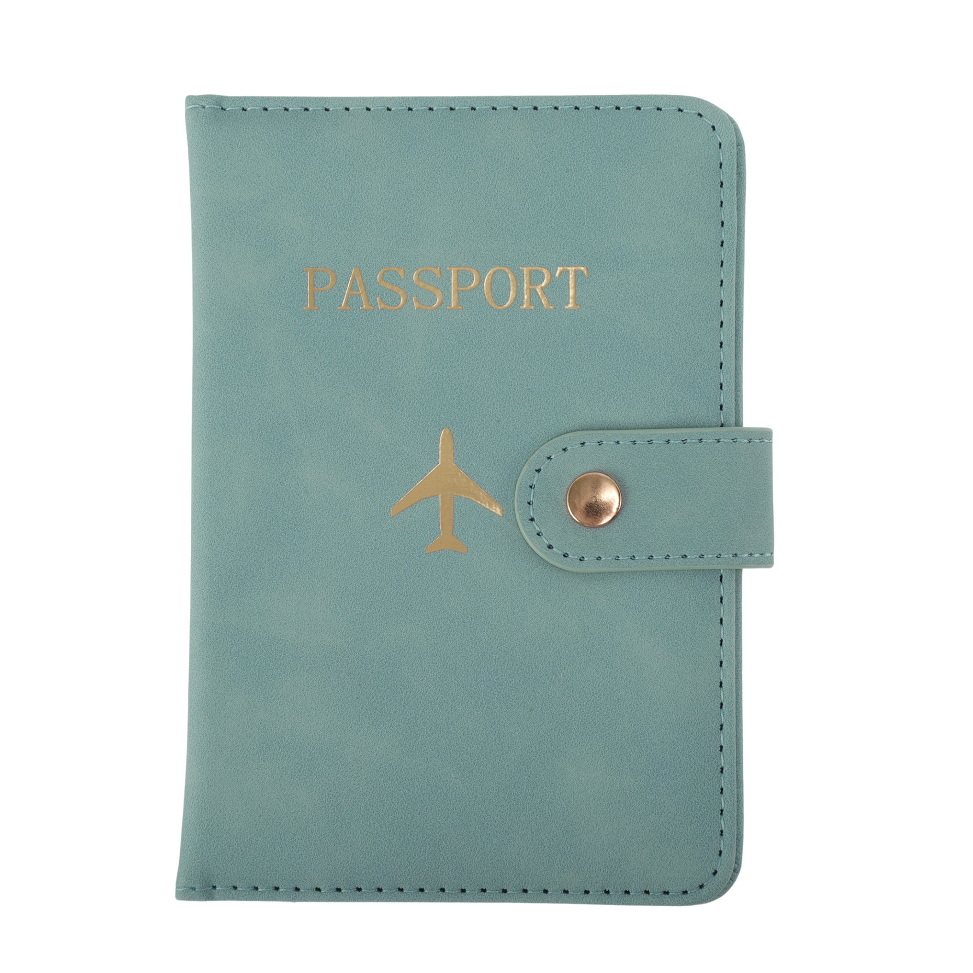 Unique Bargains 1 Pc Passport Holder Button Design Passport Sleeve ...