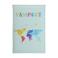 thumbnail image 1 of Unique Bargains 1 Pc Passport Holder Colorful Passport Sleeve Light Blue, 1 of 5