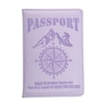 thumbnail image 1 of Unique Bargains 1 Pc Passport Holder Compass Passport Sleeve Light Purple, 1 of 5