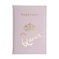 thumbnail image 1 of Unique Bargains 1 Pc Passport Holder Crown Letter Passport Sleeve Pink, 1 of 5