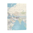 thumbnail image 1 of Unique Bargains 1 Pc Passport Holder Durable Map Design Document Holder for Travel Blue Beige, 1 of 5