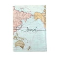 thumbnail image 1 of Unique Bargains 1 Pc Passport Holder Durable Map Design Document Holder for Travel Light Blue, 1 of 5