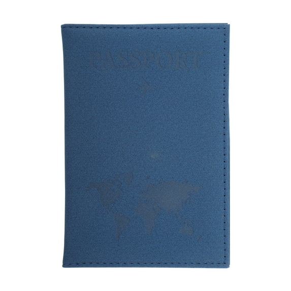 Unique Bargains 1 Pc Passport Holder Frosted Passport Sleeve Dark Blue