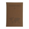 thumbnail image 1 of Unique Bargains 1 Pc Passport Holder Frosted Passport Sleeve Dark Brown, 1 of 5