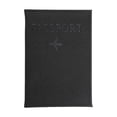 thumbnail image 1 of Unique Bargains 1 Pc Passport Holder Letter Airplane Pattern Passport Sleeve Black, 1 of 5