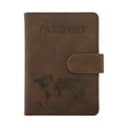 thumbnail image 1 of Unique Bargains 1 Pc Passport Holder Magnetic Clasp Design Passport Sleeve Brown, 1 of 5