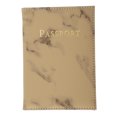 thumbnail image 1 of Unique Bargains 1 Pc Passport Holder Marble Pattern Passport Sleeve Brown, 1 of 5