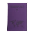 thumbnail image 1 of Unique Bargains 1 Pc Passport Holder Plain Weave Passport Sleeve Purple, 1 of 5