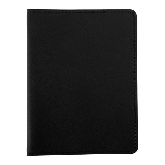Unique Bargains 1 Pc Passport Holder Solid Color Passport Sleeve Black