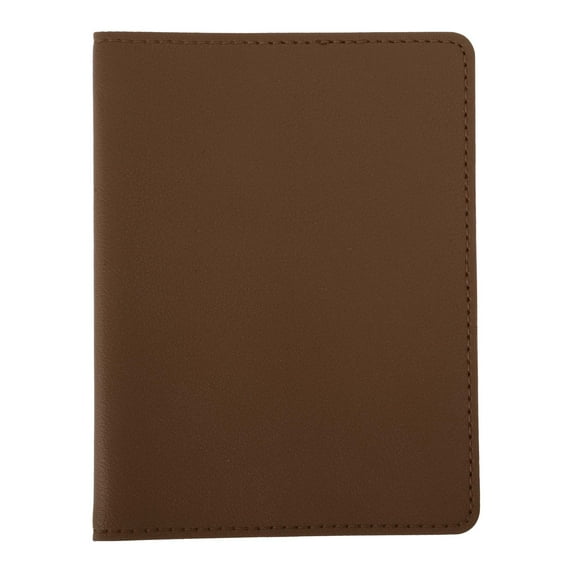 Unique Bargains 1 Pc Passport Holder Solid Color Passport Sleeve Brown
