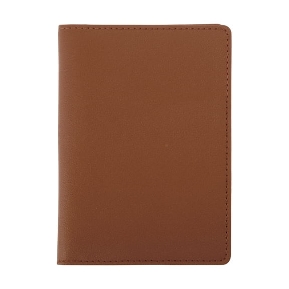 Unique Bargains 1 Pc Passport Holder Solid Extensive Card Slots Passport Sleeve Brown