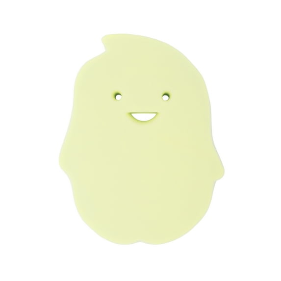 Unique Bargains 1 Pc Penguins Shape Bath Sponge Body Scrubber Yellow