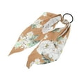 thumbnail image 1 of Unique Bargains 1 Pc Peony Triangle Ribbon Hair Elastic Band Coffee Color, 1 of 5
