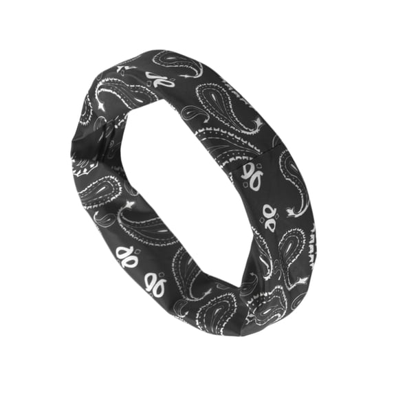 Unique Bargains 1 Pc Perspiration-Wicking Headband for Yoga Black