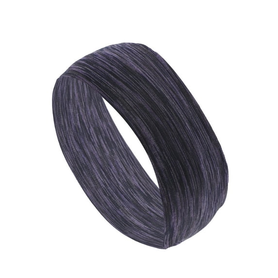 Unique Bargains 1 Pc Perspiration-Wicking Headband for Yoga Deep Purple Black