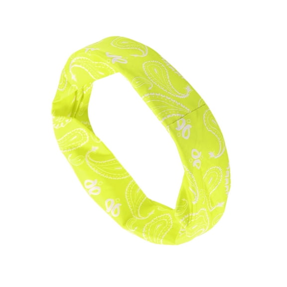 Unique Bargains 1 Pc Perspiration-Wicking Headband for Yoga Light Yellow