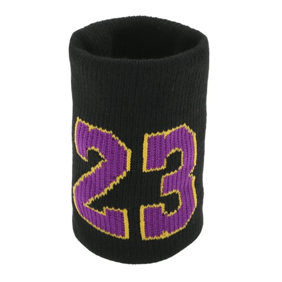 Unique Bargains 1 Pc Breathable Wristbands Sweat-absorbent Sports Wristband Sport Black Purple