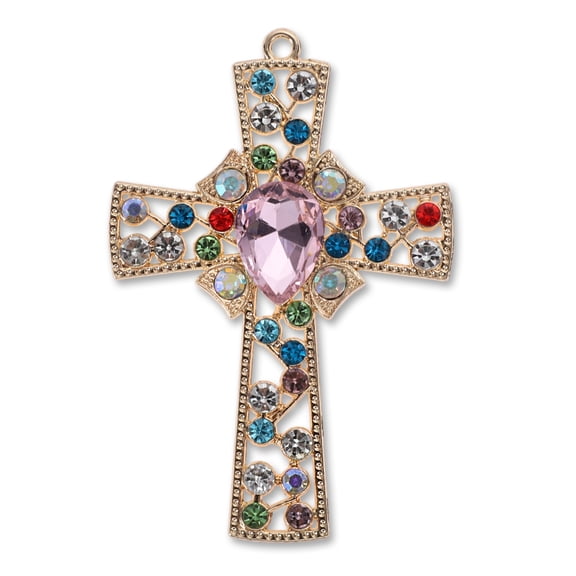 Unique Bargains 1 Pc Phone Case Decoration Cross-shaped Mobile Phone Case Decorations Colorful